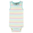 thumbnail image 5 of Gerber Baby Girl Tank Onesies Bodysuits, 4-Piece, (Newborn - 24 Months), 5 of 11