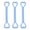 Blue, variant on Resistance Bands 3 Pack for Full Body Workout – Portable Elastic Exercise Bands for Strength Training, Flexibility, Rehabilitation & Muscle Recovery at Home, Gym or Travel
