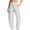 2-Gray, variant on Wide Leg Ankle Pants Women Straight Leg Trousers Pockets Elastic Waist Solid Color Casual Pants
