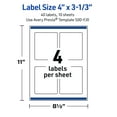 thumbnail image 6 of Avery Labels, 4" x 3-1/3", Silver-Navy, Glossy, 40ct, 6 of 10