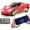 Red, variant on Funtogether Toys 1/64 Mini RC Car for Kids Age 4-12, 2.4GHz Remote Control with 3 Speed Modes, Rechargeable Desktop Race Car Toy