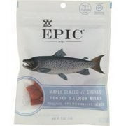 Epic Salmon Jerky Bites, Maple Glazed 2.5oz (Pack of 8)