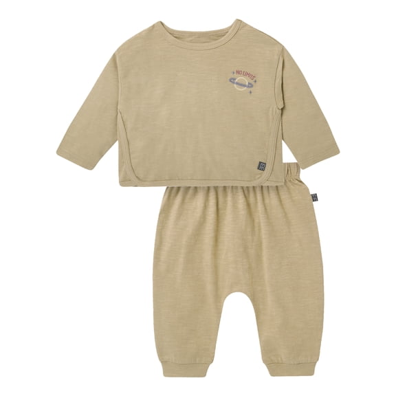 Modern Moments by Gerber Baby Boy Box Fit Top and Harem Pant Outfit Set, 2-Piece, Sizes 0/3 Months - 24 Months