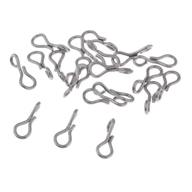 20 piezas de material para atar moscas de pescado articulado s espina de pescado duradero para 10 mm