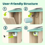 Birdfy Smart Bird Houses With 1080P HD Bird Feeder Camera, Perfect Viewing Bird Nesting and Hatching, Solar Powered, Cyan