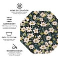 thumbnail image 4 of Bingfone Vintage Flowers Leather Drinks Coasters with Set of 6,Suitable for Home Kitchen,Coffee Cup Coasters Home Gift, 4 of 9