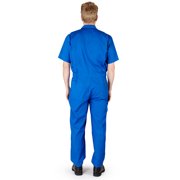 Natural Workwear Adult Big & Tall Short Sleeve Coverall Royal 3X-LargeTall - Runs 1 Size Small