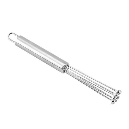 

Tohuu Stainless Steel Eggbeater Stainless Steel Eggbeater Cream Making Blender Mixer Hand Manual Milk Frother Rotating Whisk Mixer for Sauce Milk Cream practical