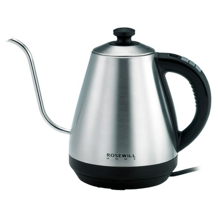 Rosewill Pour Over Coffee Kettle, Electric Gooseneck Kettle, Coffee Temperature Control with Variable Temperature Settings, Stainless Steel, (Best Electric Pour Over Kettle)