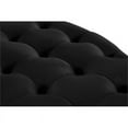 thumbnail image 4 of Meridian Furniture Banquet 17.5"H Contemporary Velvet Ottoman/Bench in Black, 4 of 10