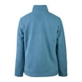 thumbnail image 4 of Sofra Women's Polar Fleece Full Zip Up Winter Jacket - Steel Blue - Small, 4 of 4