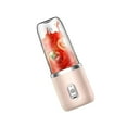 thumbnail image 1 of Mixeur Alimentaire Rechargeable USB 400ml 6 Lames pour Voyage Rose, 1 of 8
