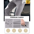 thumbnail image 5 of PULI Men’s Stretch Golf Pants Slim Fit Waterproof Tapered Work Casual Hiking & Travel Pants, 5 of 5
