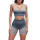 thumbnail image 1 of Gibobby Conjunto de yoga Chaleco deportivo teñido anudado para mujer Pantalones cortos para correr Traje de yoga(Gris, L), 1 of 5