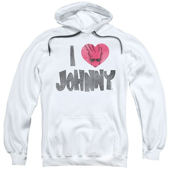 Johnny Bravo - I Heart Johnny - Pull-Over Hoodie - Medium