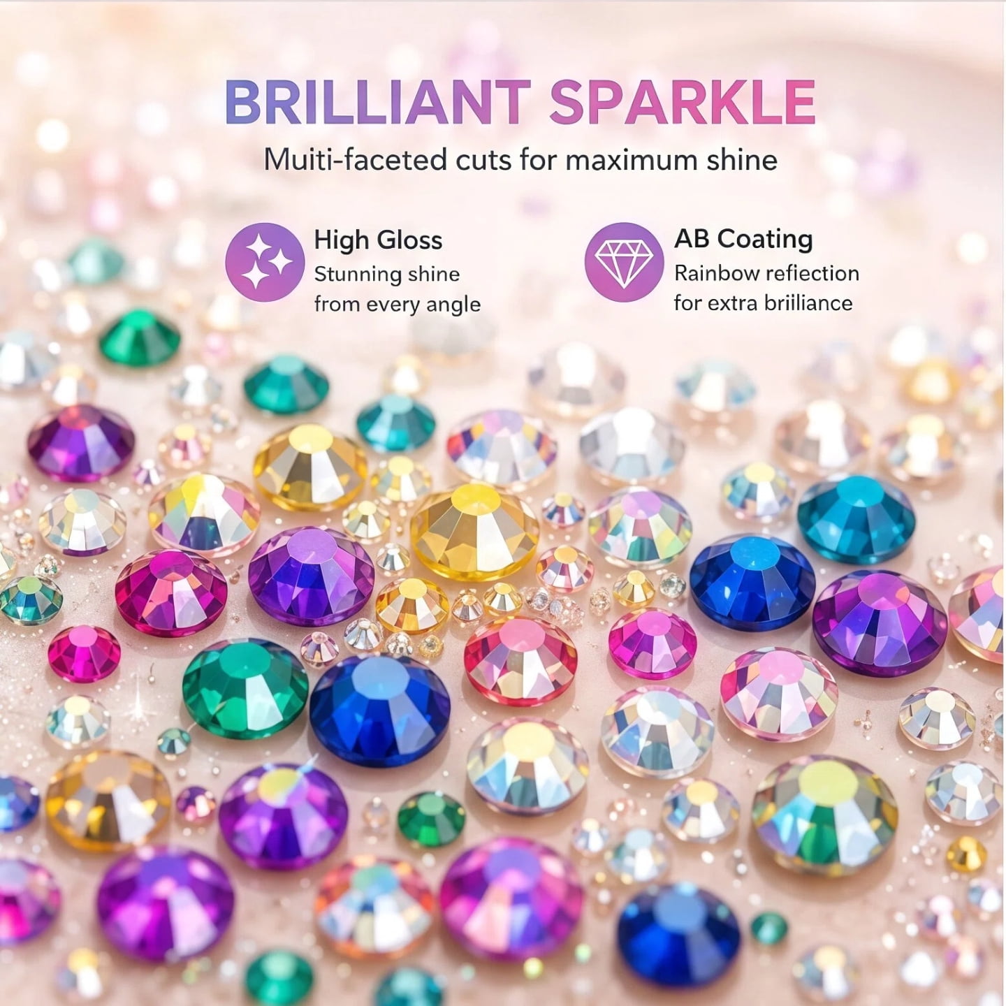 42 Color DIY Resin Rhinestone Kit 32000 Pcs 2-3mm Multicolor Book Bedazzling Kit for Diamond Painting, Clothes, Cup, Shoes, Nails & Craft Projects