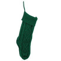 Personalized Christmas Stockings, Cable Knit Stocking, Christmas Decorations for Goodie Bags Gift Fireplace, Xmas Tree Stocking Ornaments for Holiday Family Friends, 1 Pcs, 18x6"