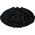 thumbnail image 3 of Ekena Millwork 16 3/8"OD x 1 3/4"P Southampton Ceiling Medallion (Fits Canopies up to 2 3/4"), Hand-Painted Jet Black, 3 of 6