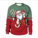 thumbnail image 1 of Sudadera con estampado de Navidad para hombre, chándal de dos piezas, ropa de calle falsa para pareja, otoño, 1 of 4