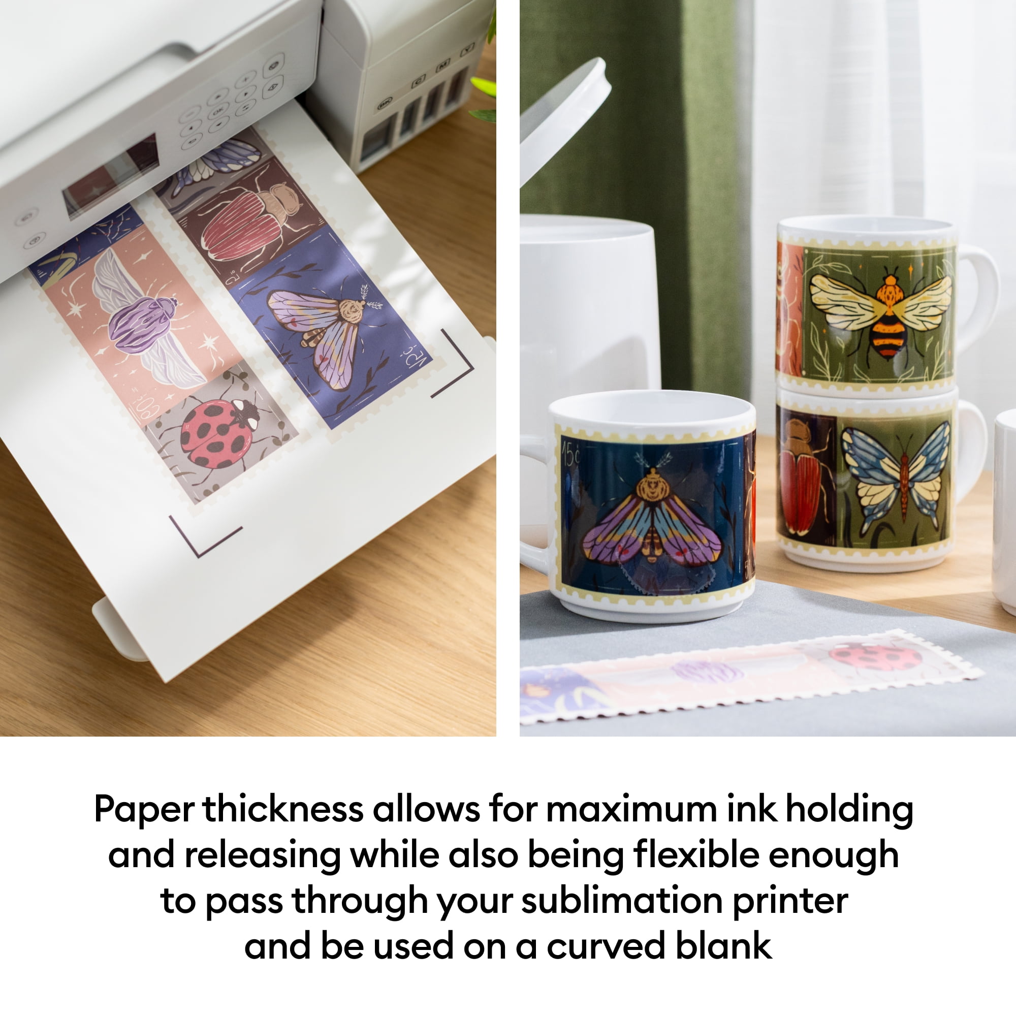 Cricut® Sublimation Printer Paper - 8.5 in x 11 in (200 ct), 8.5" x 11",White