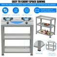thumbnail image 3 of Propane Gas Stove,2 Burner Propane Burner, with Removable Leg,Auto Ignition Camping Stove,Portable Gas Stove for RV, Apartment, Outdoor, 3 of 7
