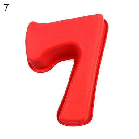 

NUZYZ 0/1/2/3/4/5/6/7/8 Large Silicone Number DIY Cake Mould Birthday Baking Mold Tool