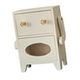 thumbnail image 3 of Mini armario de almacenamiento con cajón en forma de robot, elegante decoración para el hogar, escritorio de madera Blanco, 3 of 9
