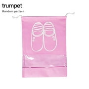 Travel Shoes Storage Bag Sandals Sneakers shoe drawstring Slippers drawstring pouch; Dustproof Drawstring Pouch Portable, Large, Pink