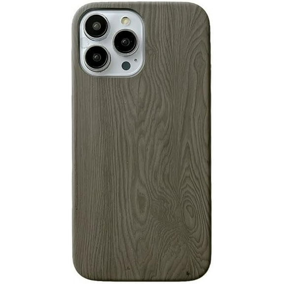 Compatible with iPhone Case,Classy Natural Wood Grain Design Protection Soft Shockproof Cover Phone Case (Green,iPhone 14 Plus)