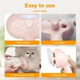 thumbnail image 5 of Pet Spray Hair Removal Comb,Upgraded 3 in 1 Cat Steam Brush, Self Cleaning Cat Steam Brush, with Water Tank and Release Button, Pet Steam Brush for Dog and Cat (White), 5 of 6