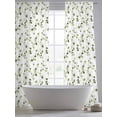 thumbnail image 5 of Sage Green Botanical Sheer Curtains 84 Inch Length 2 Panels Set, Retro Blossom Floral Wildflower Voile Window Treatment Rod Pocket Curtains Sheers Drapes for Bedroom/Living Room/Kitchen 52"x84"x2, 5 of 7