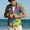 Multicolor#09, variant on Hawaiian Shirt for Men Oversized Lapel Button Down Tropical Floral Printed Short Sleeve T Shirt Summer Casual Loose Regular Fits Holiday Beach Vacation Shirts