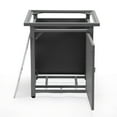 thumbnail image 3 of LeisureMod Walbrooke Aluminum Grey Patio Square Tank Holder, 3 of 9