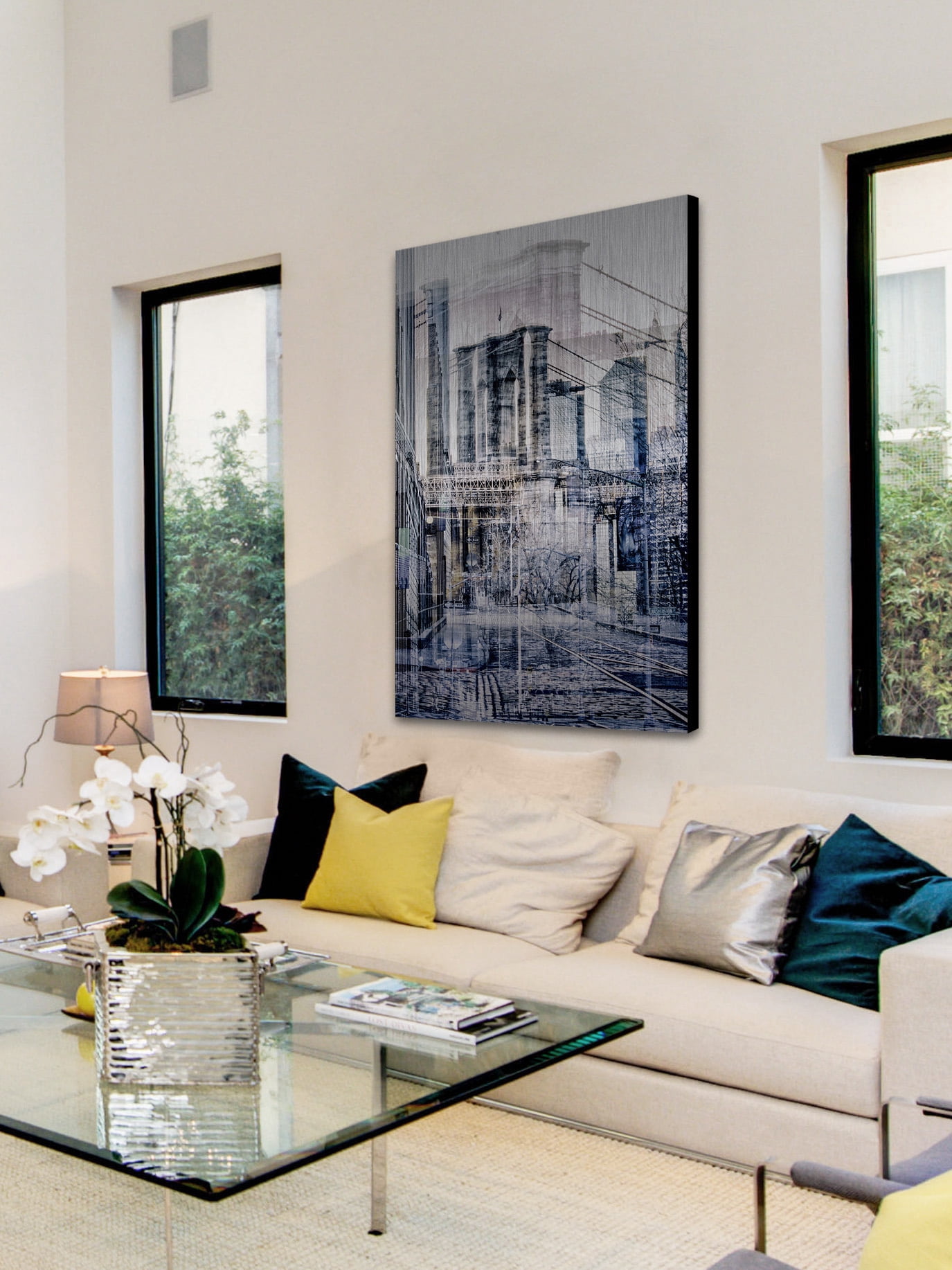 "Historical Compositions" Painting Print on Brushed Aluminum