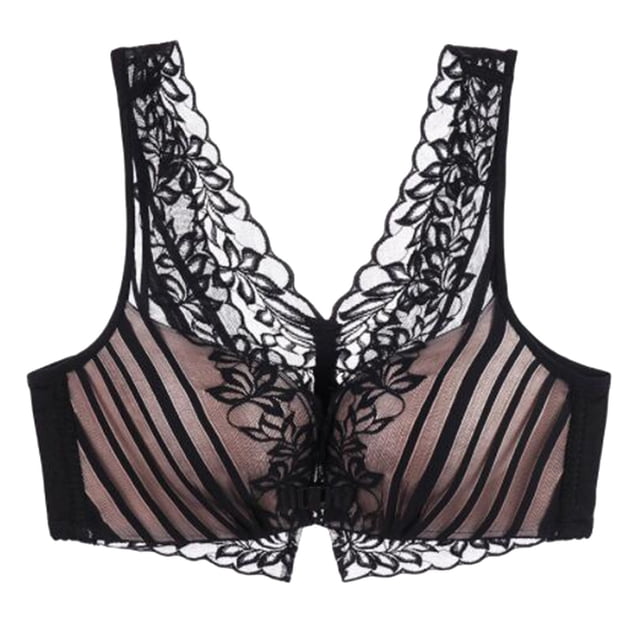 Clearance Sale 2025 Bra No Steel Ring Bra Ultra Lightweight Nonmarking Underwear With Fixed Shoulder Straps