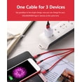 thumbnail image 3 of High-quality Nylon Braided Type-C Lightning Micro USB Data Cable 3 in 1 Fast Charge Stable, 3 of 8