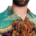 thumbnail image 5 of Yak Men's Printed Button Down Short Sleeve Casual Summer Beach Shirt - Unisex, 5 of 6