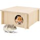 thumbnail image 1 of Casa de madera para hámster 2 cámaras, hábitat de animales pequeños, cabaña de madera para casa de escondite de hámster, 1 Uds. ZefeiWu 8390611277857, 1 of 1