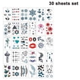 thumbnail image 1 of 30 Sheets Realistic Temporary Tattoos, Tiny Small Removable Tattoo, 1 of 5