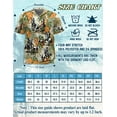 thumbnail image 2 of Team Roping Colorful Leaves Tropical Hawaiian Shirt for Men, Western Aloha Rodeo Style, Button Down Summer Beach Short Sleeve, S-5XL, 2 of 4