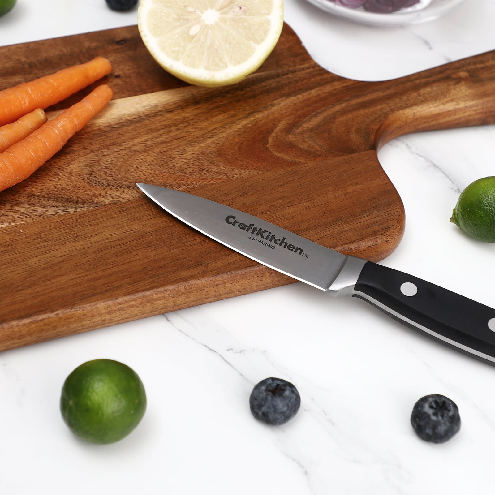 (4 pack) Craft Kitchen Stainless Steel Paring Knife