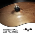 thumbnail image 3 of WRISTBIQUE Universal Cymbal Fixing Nuts with Black Felt and Alloy for Precise Drumming Adjustments and Enhanced Responsiveness, 3 of 8