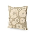 thumbnail image 6 of Noble House 18" x 18" Beige, Off-White, Multi-color Embroidery Cotton Decorative Pillow Cover, 6 of 7