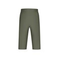 thumbnail image 4 of WWV Mens Capri Pants Mens Cropped Pants Drawstring Elastic Waist Straight Leg Trousers Solid Color Leisure Loose Vacation Pants Army Green L, 4 of 7