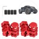 thumbnail image 4 of Combinador De Extensión De 17 Mm, Aleación De Aluminio 4 Juegos RC Tuercas Bujes De Rueda Estriados, Para RC Car Traxxas MAXX RC Car Tool RC Car Parts OTVIAP Rojo, 4 of 8