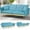 Baby Blue, variant on ACMEASE 70” Velvet Futon Sofa Bed with Adjustable Armrests and 2 Pillows, Convertible Futon Couch, Red