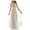 White, variant on HJYCHN Elegant Women's Evening Gown with Embroidered V-Neck Design for Wedding and Bridal Occasions White XL