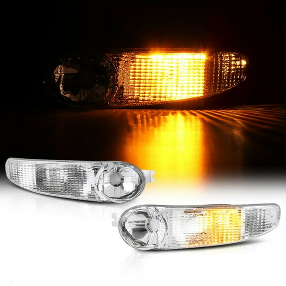 For 2001-2006 GMC Denali Euro Bumper Parking Signal Light Lamp Pair