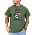 thumbnail image 3 of Funny Fishing Dad Shirt for Men Patriotic Bass Graphic Tee Fathers Day Gift for Outdoorsmen Military Green Shirt Adult Small, 3 of 5