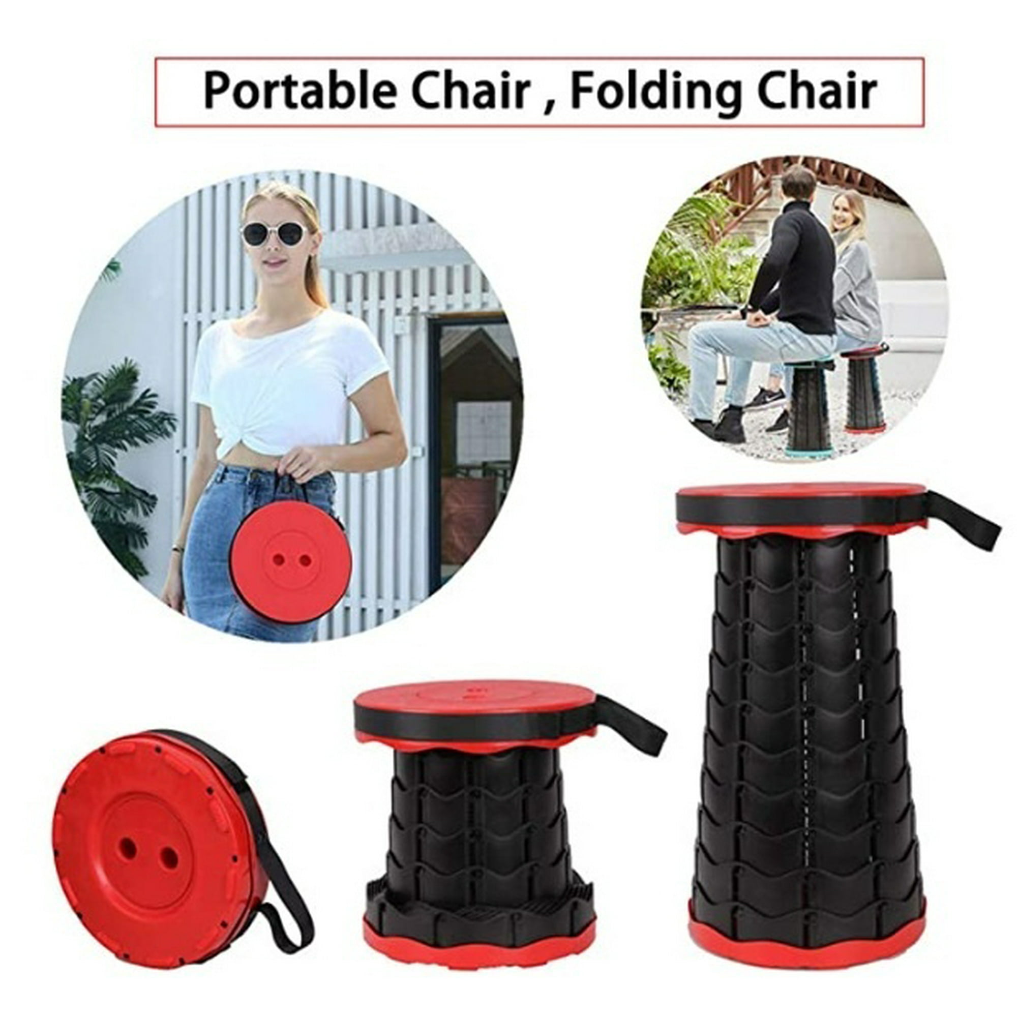 Folding Stool Portable Stools Retractable Fishing Stool Height Adjustable Collapsible Camping Stool Telescoping Stool Walmart